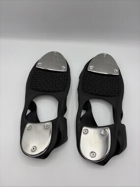 TAPfit Black Silicone Portable Tap Dance Shoe Covers Metal Taps Slip On Size M